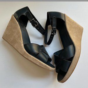 Elemand Tan Wedge Sandals